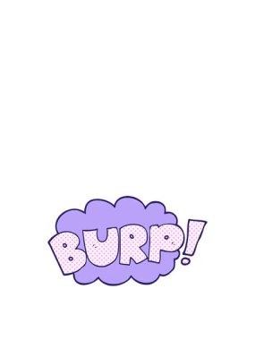 Çizgi film geğirmesinin hareketli canlandırması