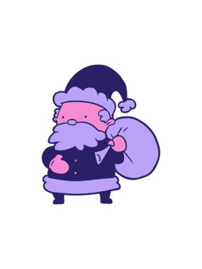 Sevimli Noel Baba 'nın yıldız patlaması etkisi animasyonu