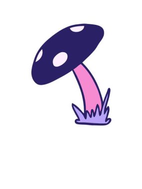 Kalk ve süzül el animasyonu çizilmiş bir kurbağa dışkısı karikatürü