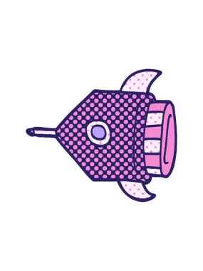 Bir roketin karalama efektinin canlandırmasını göster