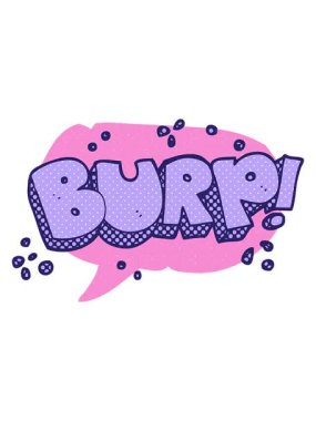 El yazısıyla çizilmiş çizgi roman baloncuğu çizgi filmi geğirme metninin titreşimli hareket animasyonu