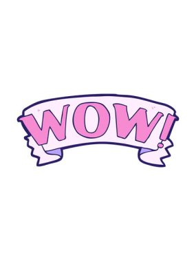 Wow sembolünün sallanan hareket animasyonu