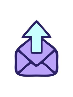 ok ile şirin bir zarf karikatürü animasyonu bob ve duraklat