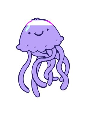 Çizgi filmin animasyonunu güçlendir Mutlu denizanası