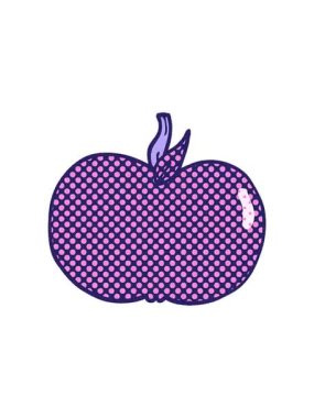 Karikatür sulu elmanın hareketli animasyonu