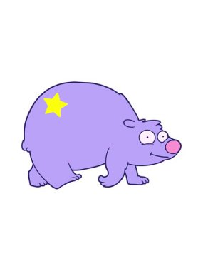 Parıldayan yıldızlar mutlu kutup ayısı yürüyüşünün animasyonunu etkiler.