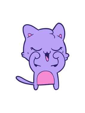 shivering motion animation of cartoon of a cat fun drawing