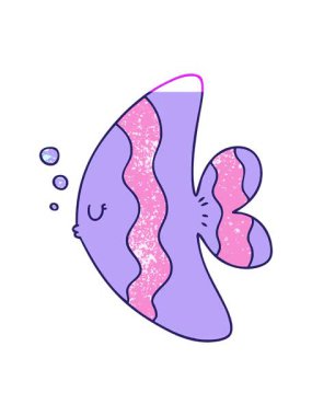 Eğlenceli karikatür balıklarının animasyonunu çalıştır