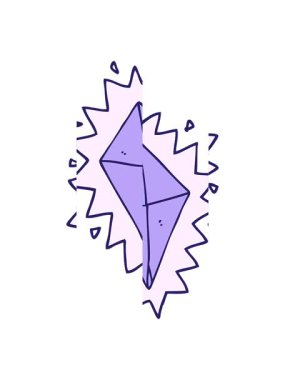 Karikatür elmasının bölünmüş hareketi