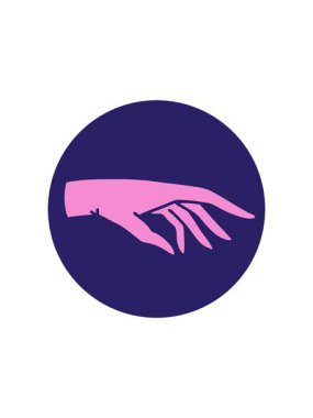 Dövme stili bir elin radyoaktif ışıltılı animasyonu