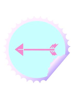 Dairesel soyulan yapışkan çizgi film okunun hareketli animasyonu