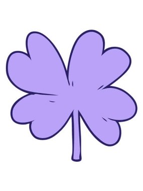 Dört yapraklı yoncanın titreşimli animasyonu