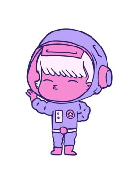 Karikatür meraklısı astronotun titreyen hareketi