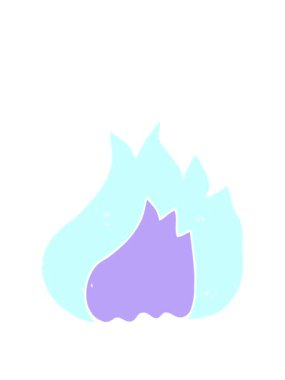 Alevin düz renk çiziminin animasyonunu genişletiyor