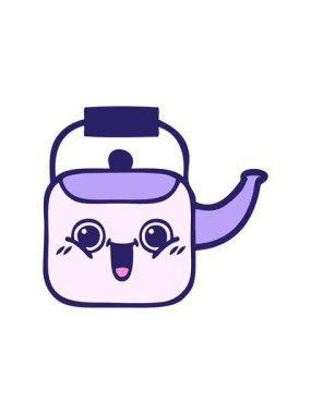 Bir su ısıtıcısının karikatürünün hareketli animasyonu