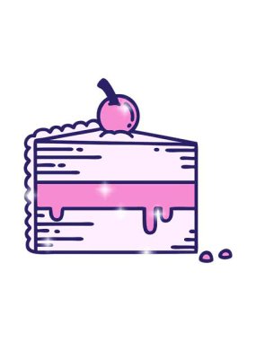 Dövmenin geleneksel bir pasta dilimi şeklinde simli etkisi.