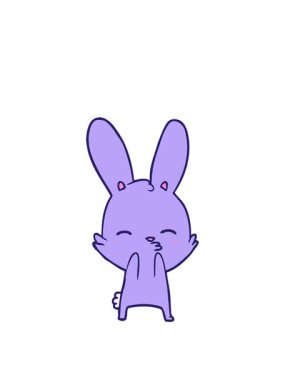 Meraklı tavşan çizgi filminin animasyonunu genişletiyorum