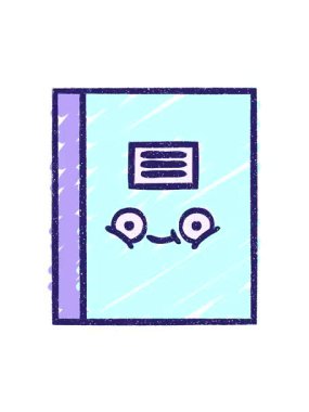 Kitap Tebeşiri Çiziminin efekt canlandırmasını piksel hale getir