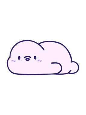 Küçük bir fokun çizgi filminin animasyonunu canlandırın.