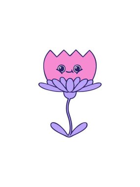 Bir nilüfer çiçeğinin çizgi filminin bölünme etkisi