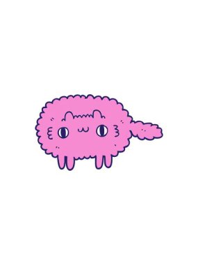 Bir kedi resminin gösterişli satış animasyonu