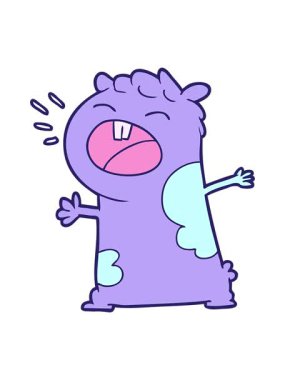 Gerbil illüstrasyonunun hareketli animasyonu