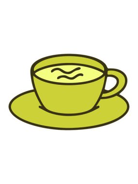 Geleneksel Brezilya kahvesinin çiziminin renk değişimi