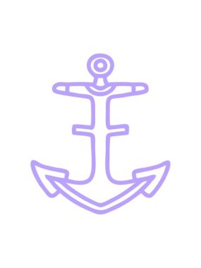 Dövmenin canlandırmasını bir çapa simgesinin siyah çizgi biçiminde salla ve duraklat