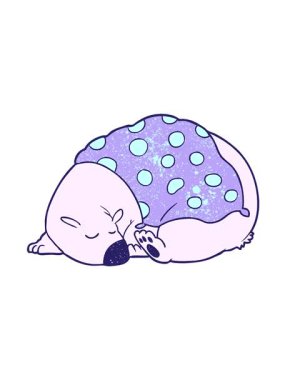 Kutup ayısının uykudaki hareketli animasyonu