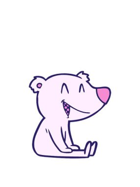 Oturan ayı çizgi filminin animasyonunu genişletiyor