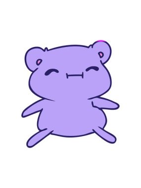 Çizgi film canlandırması kawaii sevimli oyuncak ayının gücünü arttır.