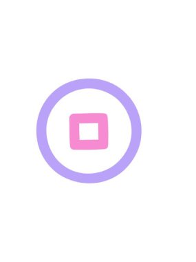 stop düğmesi simgesinin yatay titreşimli canlandırması