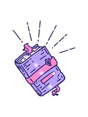 Geleneksel dövme stili eski ciltli dizüstü bilgisayarın simli etkisi