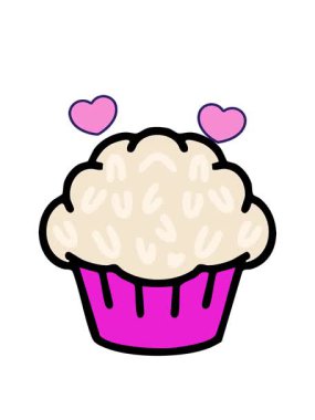 Geleneksel Brezilya hindistancevizli trüf tatlısının dönen kalp animasyonu