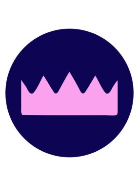 Bir tacın neon ışık efekti canlandırması