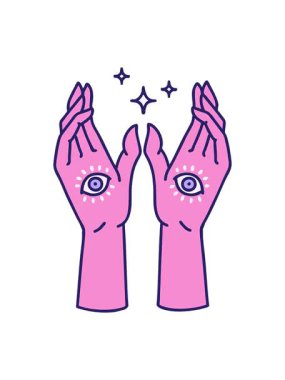 Mistik el tasarımının hareketli animasyonu