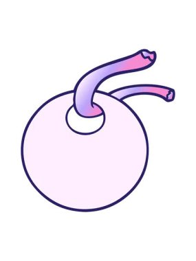 Çizgi film hediye etiketinin canlandırmasını renklendir