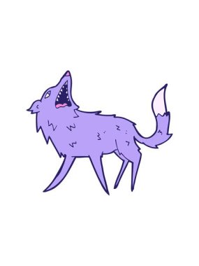 Karikatür kapan kurdun basınçlı animasyonu