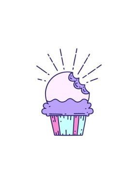 Yıldız patlaması etkisi, geleneksel dövmeli kek çiziminin bir canlandırması.