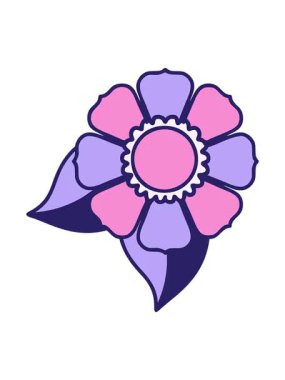 Dövme stili dekoratif çiçeğin canlandırma efektini göster