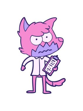 Sinirli tilkinin titreşimli animasyonu