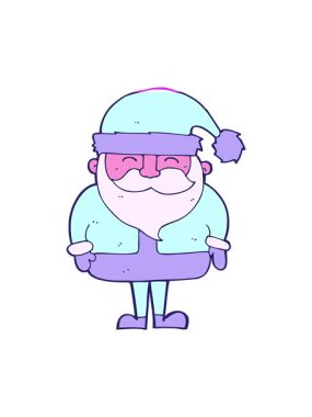 Çizgi film Noel Baba 'nın animasyonunu aç.