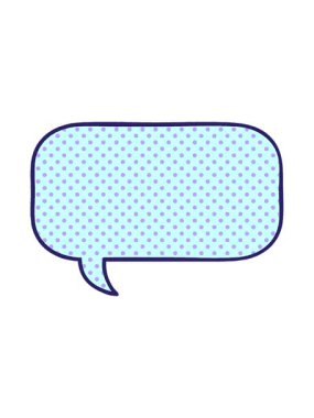 Bir konuşma baloncuğunun çizgi roman tarzı animasyonunun ışık efekti