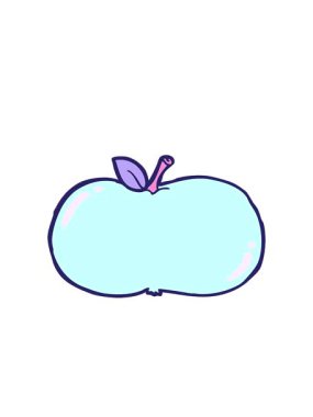 elma çizgi filminin hareketli animasyonu