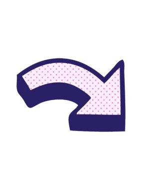 Çizgi roman tarzı bir okun çizgi filminin basınçlı canlandırması