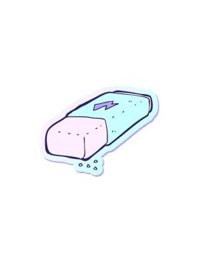 Bir çizgi film silgisinin çıkartmasının yükselişi ve yüzüşü