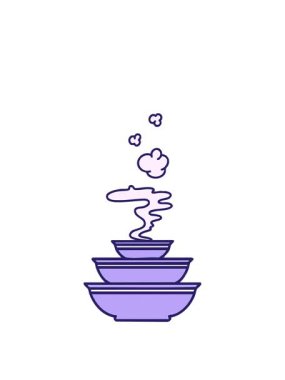 Japon buharlı yemek kaselerinin animasyonunu genişletiyorum.