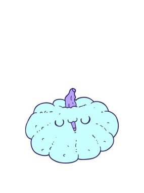 Mutlu balkabağı çizgi filminin animasyonunu büyütüyorum.