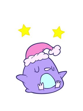 dönen yıldızlar sevimli bir penguen çizgi filminin animasyonu