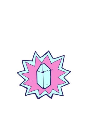 Çizgi film yakutunun zıplama hareketi animasyonu